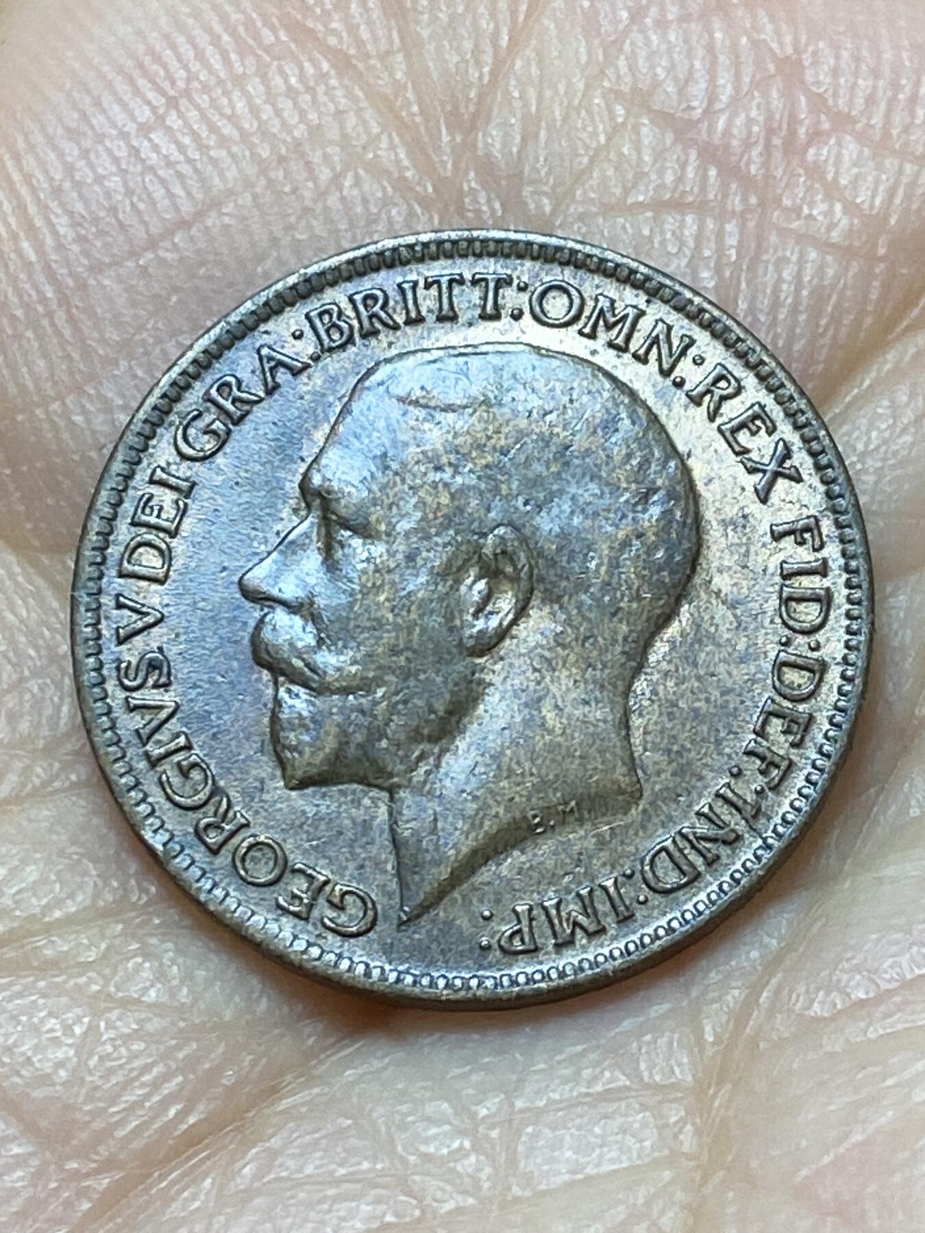 2025年第一百四十四场(总第一百七十场）品种丰富英国一线回流散币年末特拍场第一场(免佣金) 好品–英国🇬🇧1918年1法新(乔治五世第二版首发年)