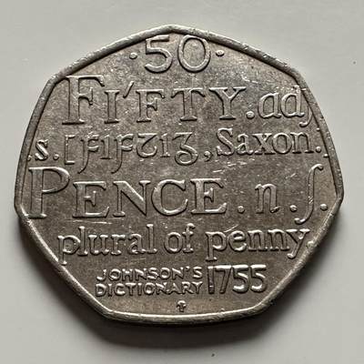 🌹外币初藏🌹🐯2025年第144场  每周二四六晚8️⃣点 接代拍 - 英国2005年50便士 纪念币 a