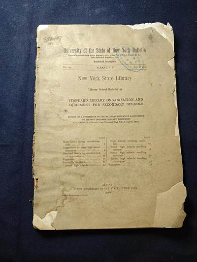 罗岚⭐爱藏⭐甄选专拍第二场-分享拍场赚佣（实体店在建中···） - 纽约州立图书馆（隶属纽约州立大学）1920出版公报一份