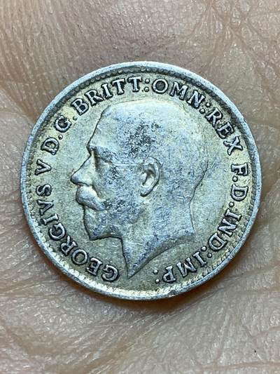 2025年第一百四十二场(总第一百六十八场）高品质英国一线回流散币年末特拍场第二场(免佣金) 英国🇬🇧1917年3便士银币(乔治五世第一版，925高银)