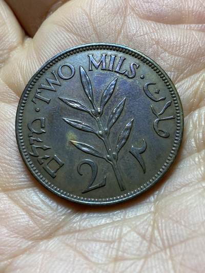 2025年第一百四十五场(总第一百七十一场）高品质英国一线回流散币年末特拍场第二场(免佣金) - 少见好品–巴勒斯坦托管地1942年2米尔