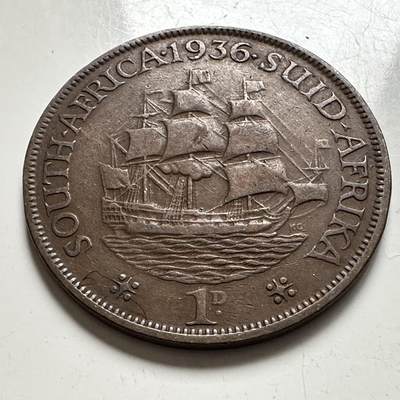 🌹外币初藏🌹🐯2025年第144场  每周二四六晚8️⃣点 接代拍 - 南非1936年一便士