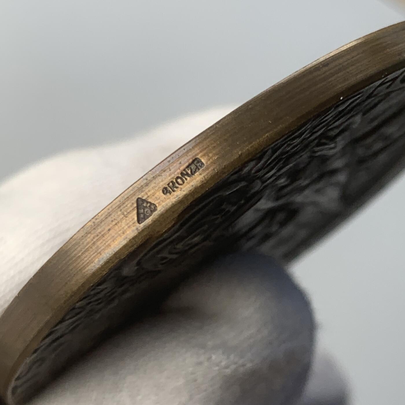 掌中浮雕-藏着的欧洲第047场 1931年法国巴黎殖民博览会纪念铜章，50mm，55g