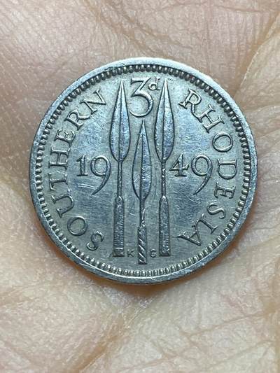 2025年第一百四十四场(总第一百七十场）品种丰富英国一线回流散币年末特拍场第一场(免佣金) - 英属南罗得西亚1949年3便士(乔治六世第五版)