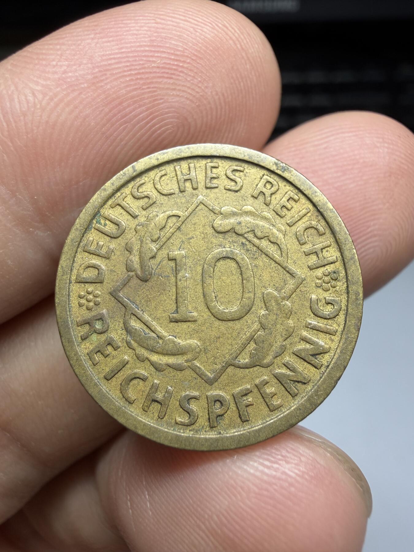 2025年集古藏今外币拍卖第十一期-第3场—（总第293拍），可以寄存60天，满160元包邮。 1929年德国10芬尼