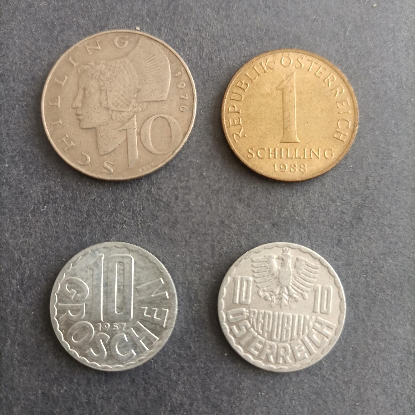 【游宝包邮场】蛇年第101期 世界各国纪念币 奥地利 4枚