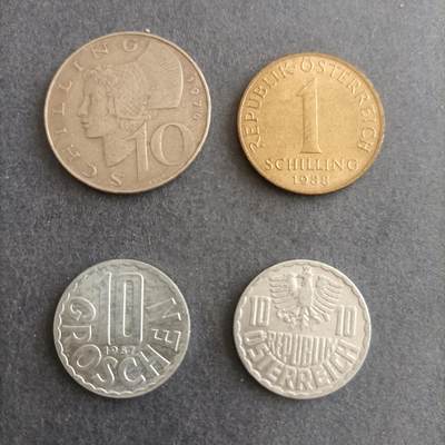 【游宝包邮场】蛇年第101期 世界各国纪念币 - 奥地利 4枚