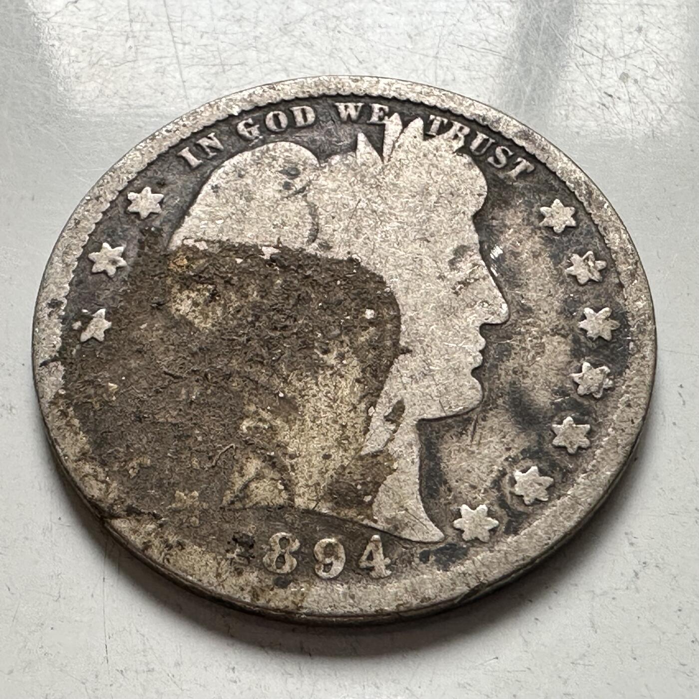 🌹外币初藏🌹🐯2025年第144场  每周二四六晚8️⃣点 接代拍 美国1894年25美分银币