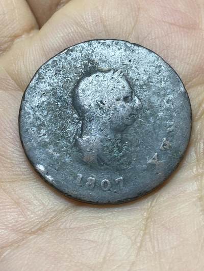 2025年第一百四十四场(总第一百七十场）品种丰富英国一线回流散币年末特拍场第一场(免佣金) - 英国🇬🇧1807年1/2便士(乔治三世时期)