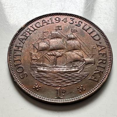 🌹外币初藏🌹🐯2025年第144场  每周二四六晚8️⃣点 接代拍 - 南非1943年一便士