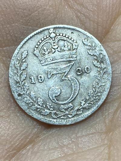 2025年第一百四十五场(总第一百七十一场）高品质英国一线回流散币年末特拍场第二场(免佣金) - 英国🇬🇧1920年3便士银币(乔治五世第二版首发年，500银)