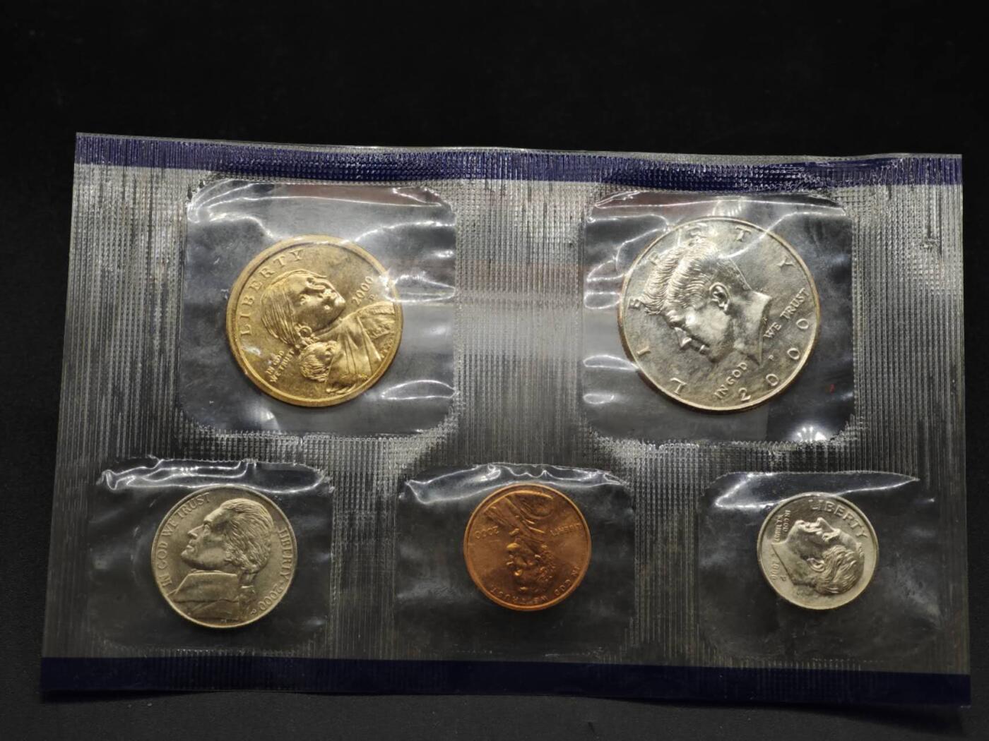 【淘币小摊】实时拍第八百三十六拍   银币套币场   满百包邮可预留二周 每周一统一发货   美国2000年套币