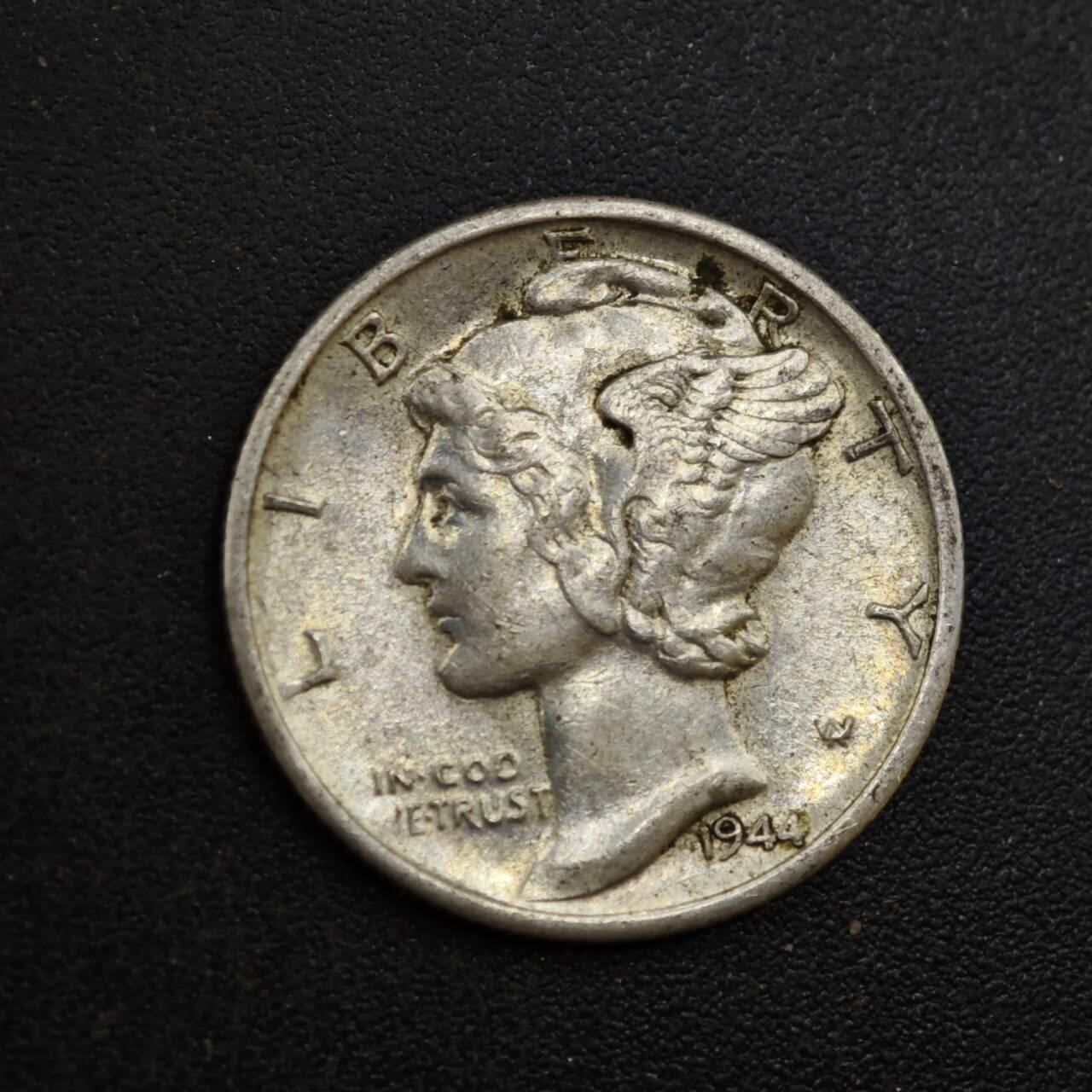 【淘币小摊】实时拍第八百三十六拍   银币套币场   满百包邮可预留二周 每周一统一发货   美国1944年小飞人10分银币