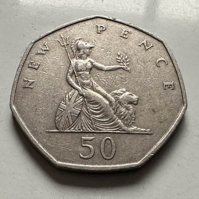 🌹外币初藏🌹🐯2025年第144场  每周二四六晚8️⃣点 接代拍 - 英国1969年50便士 a