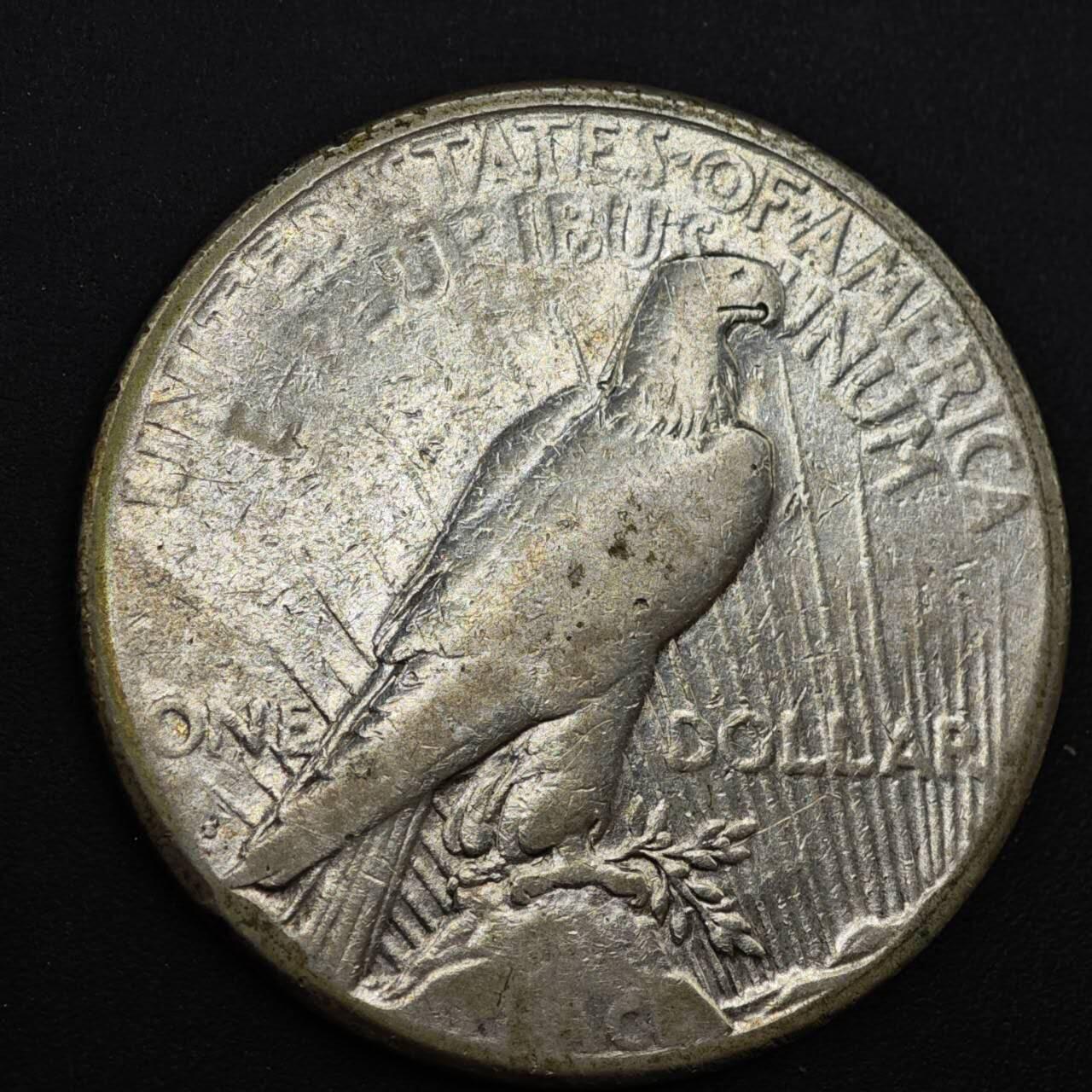 【淘币小摊】实时拍第八百三十六拍   银币套币场   满百包邮可预留二周 每周一统一发货   美国1922年和平银币重26.7克900银银价365