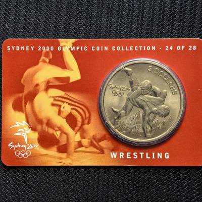 道一币馆币章第一百六十一场 - 卡册 澳大利亚2000年悉尼奥运会-柔道5元纪念币