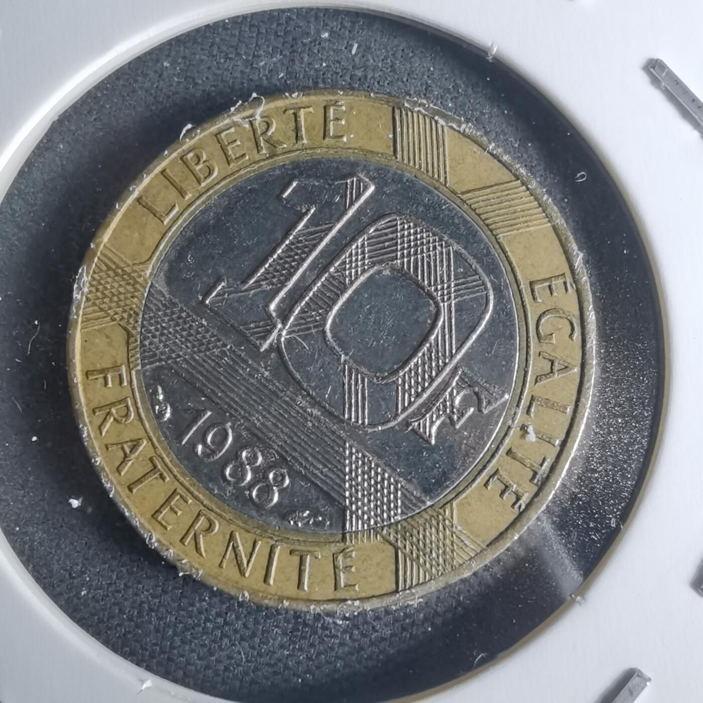 沼泽如烟--第942场 法国1988年10法郎