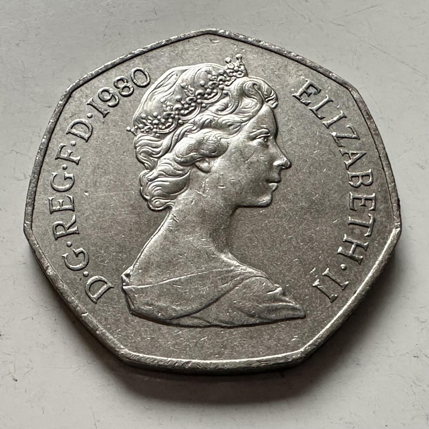 🌹外币初藏🌹🐯2025年第144场  每周二四六晚8️⃣点 接代拍 英国1980年50便士 