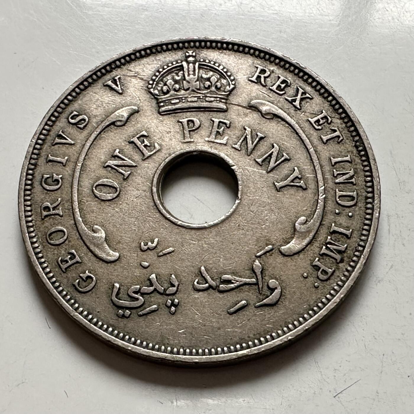 🌹外币初藏🌹🐯2025年第144场  每周二四六晚8️⃣点 接代拍 英属西非1936年一便士 乔五版