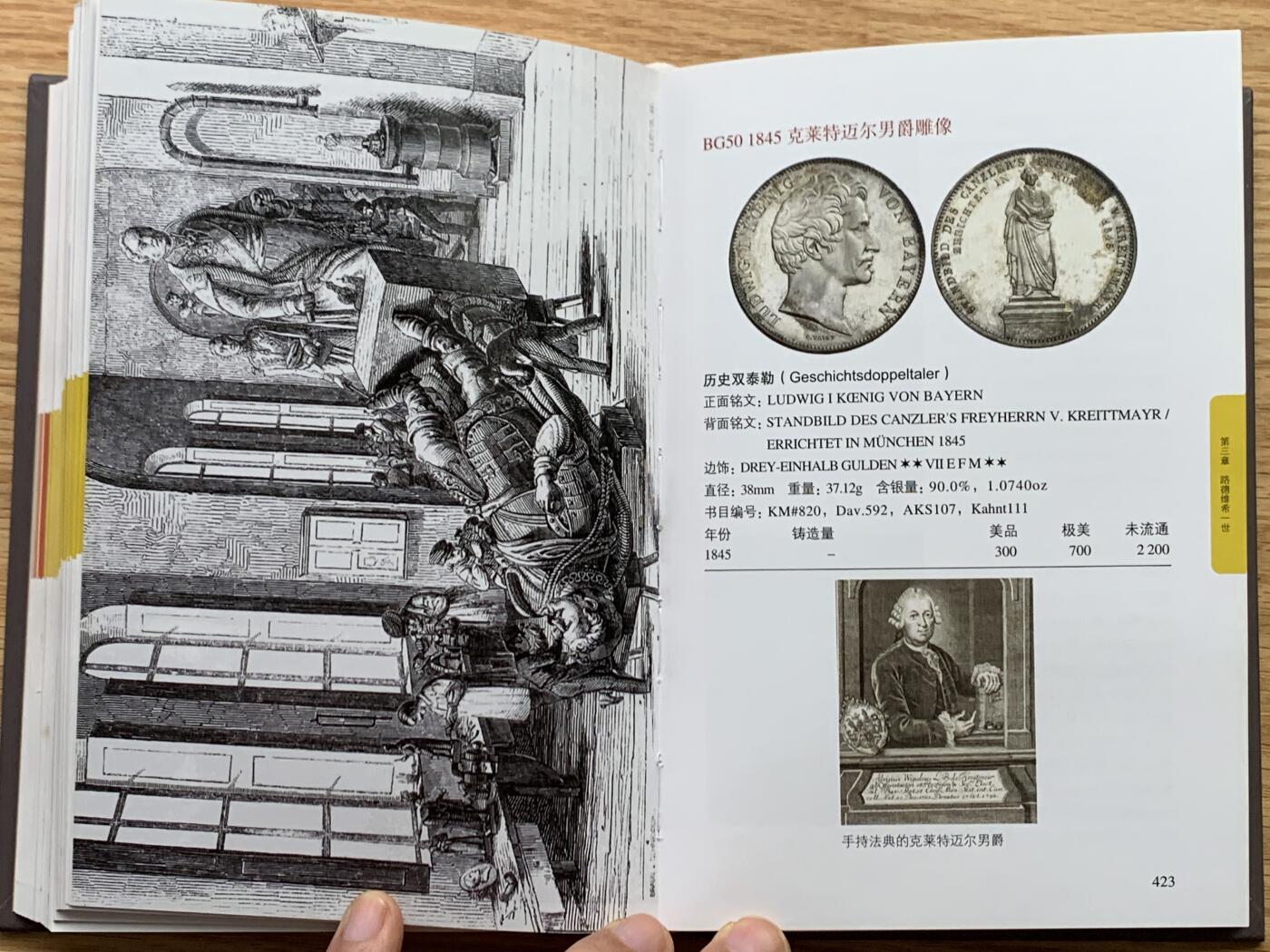 《竞宝斋》第450场 周日，周一，周二  3场连拍 （全场包邮，欢迎送拍） 巴伐利亚王国银币-历史泰勒目录 本书厚达630页 附带一本旅行日记 两本总重约1.25公斤