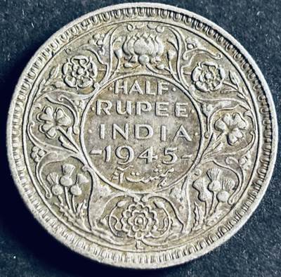 文馨钱币收藏第 286 场，圣诞节专场【 长期接收代拍品低至 0 佣金】 - 1945 年英属印度皇帝乔治六世 1 卢比银币