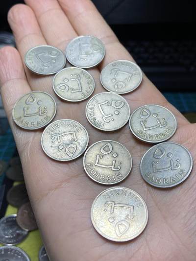 2025年第一百四十二场(总第一百六十八场）高品质英国一线回流散币年末特拍场第二场(免佣金) 巴林🇧🇭1965年50费尔11枚