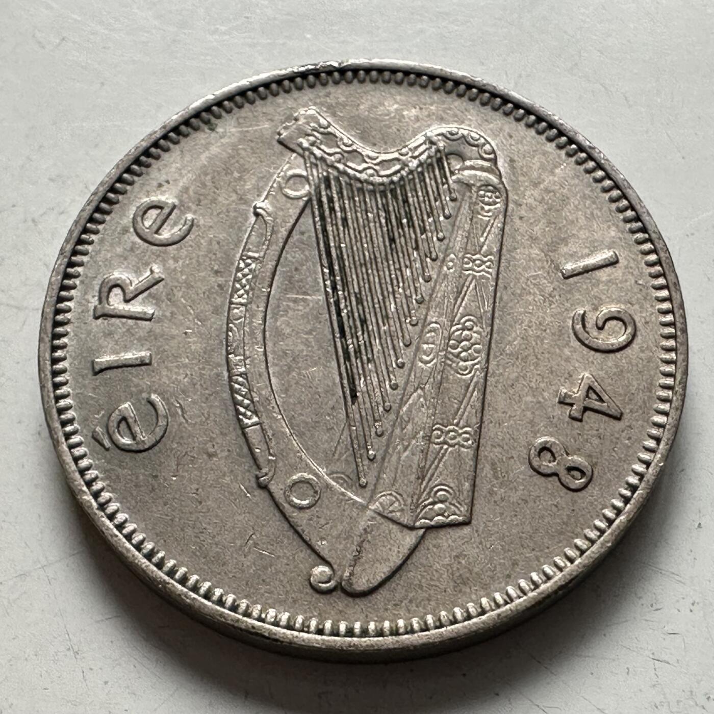 🌹外币初藏🌹🐯2025年第144场  每周二四六晚8️⃣点 接代拍 爱尔兰1948年六便士