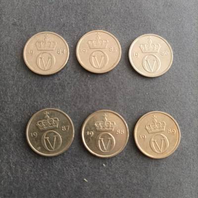 【游宝包邮场】蛇年第101期 世界各国纪念币 - 挪威-10欧尔 1984～89年