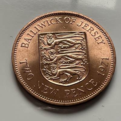 🌹外币初藏🌹🐯2025年第144场  每周二四六晚8️⃣点 接代拍 - 泽西岛1971年2便士 b