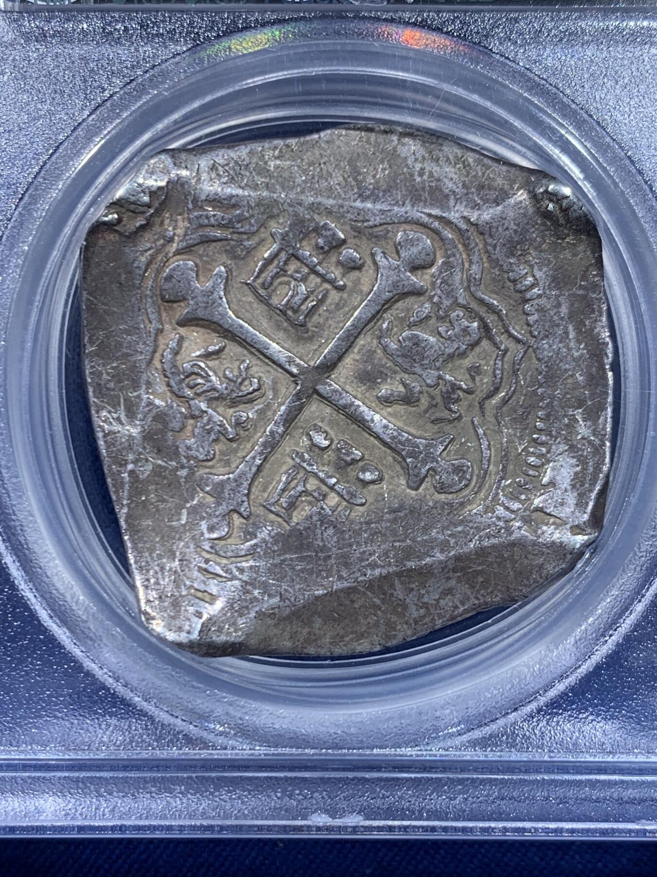 《竞宝斋》第450场 周日，周一，周二  3场连拍 （全场包邮，欢迎送拍） PCGS XF40 西属墨西哥 1618-34年 菲利普四世 8里亚尔大银币，pcgs冠军分和唯一评级记录，有高清图，状态极佳，远好于同品种的，加厚盒。