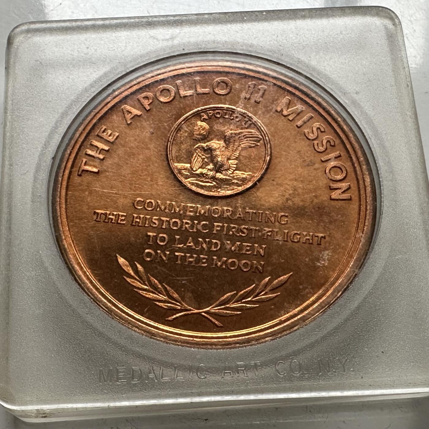 🌹外币初藏🌹🐯2025年第144场  每周二四六晚8️⃣点 接代拍 美国阿波罗11号登月纪念章 38毫米29克