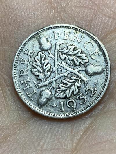 2025年第一百四十五场(总第一百七十一场）高品质英国一线回流散币年末特拍场第二场(免佣金) - 英国🇬🇧1932年3便士银币(乔治五世第四版，500银)