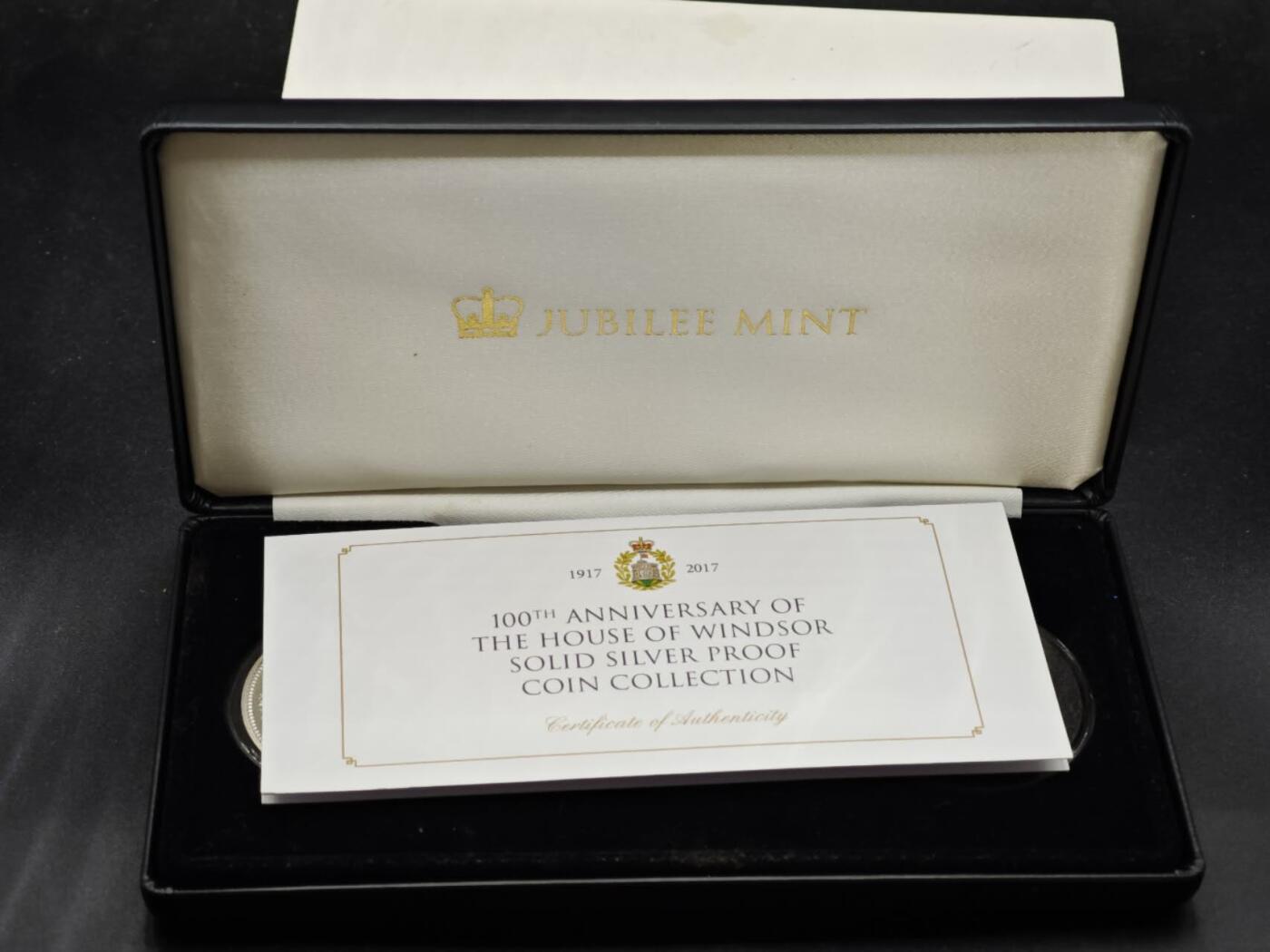 【淘币小摊】实时拍第八百三十六拍   银币套币场   满百包邮可预留二周 每周一统一发货   （罕见）2017年特里斯坦-达库尼亚（英属）1/2/5英镑精制银币套 温莎王朝100年纪念 10/14.5/28.28克 925银 发行量：仅999套 盒证全