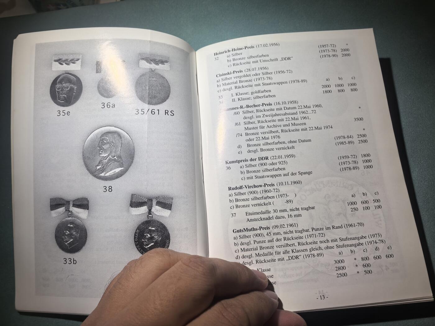 盛世勋华——号角文化勋章邮票专场拍卖第295期 东德官方出版 德意志民主共和国的勋章奖章证章  作者Frank Bartel签名 厚达448页