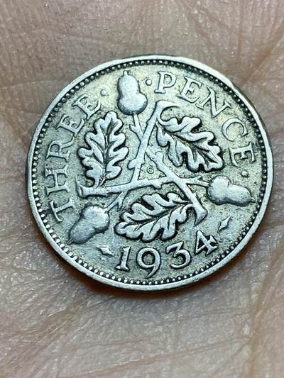2025年第一百四十五场(总第一百七十一场）高品质英国一线回流散币年末特拍场第二场(免佣金) - 英国🇬🇧1934年3便士银币(乔治五世第四版，500银)