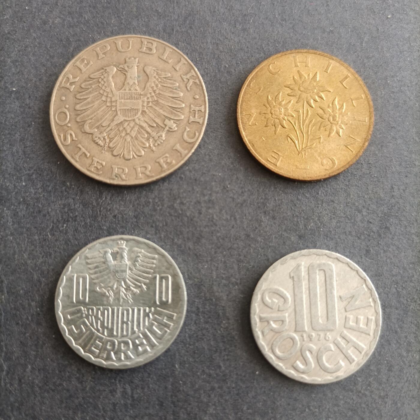 【游宝包邮场】蛇年第101期 世界各国纪念币 奥地利 4枚