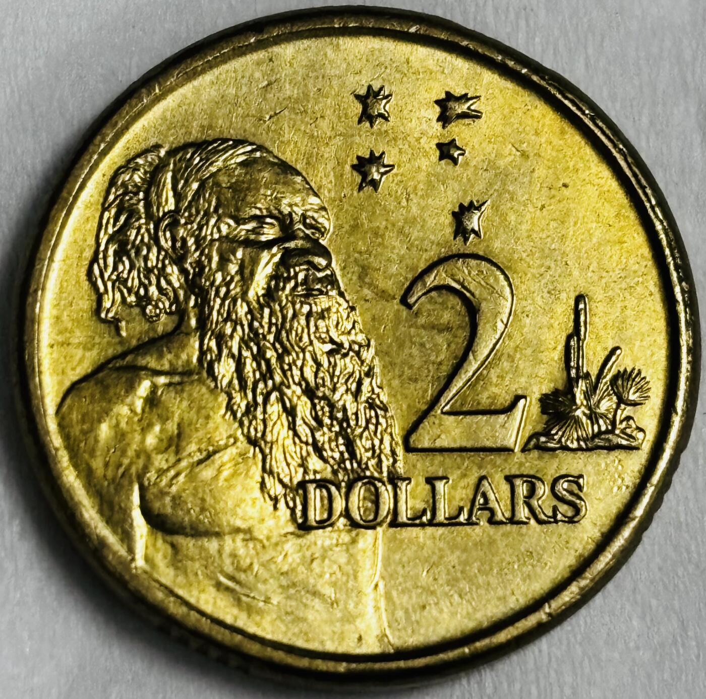 文馨钱币收藏第 286 场，圣诞节专场【 长期接收代拍品低至 0 佣金】 原铜光好品 2006 年澳大利亚土著人 2 元