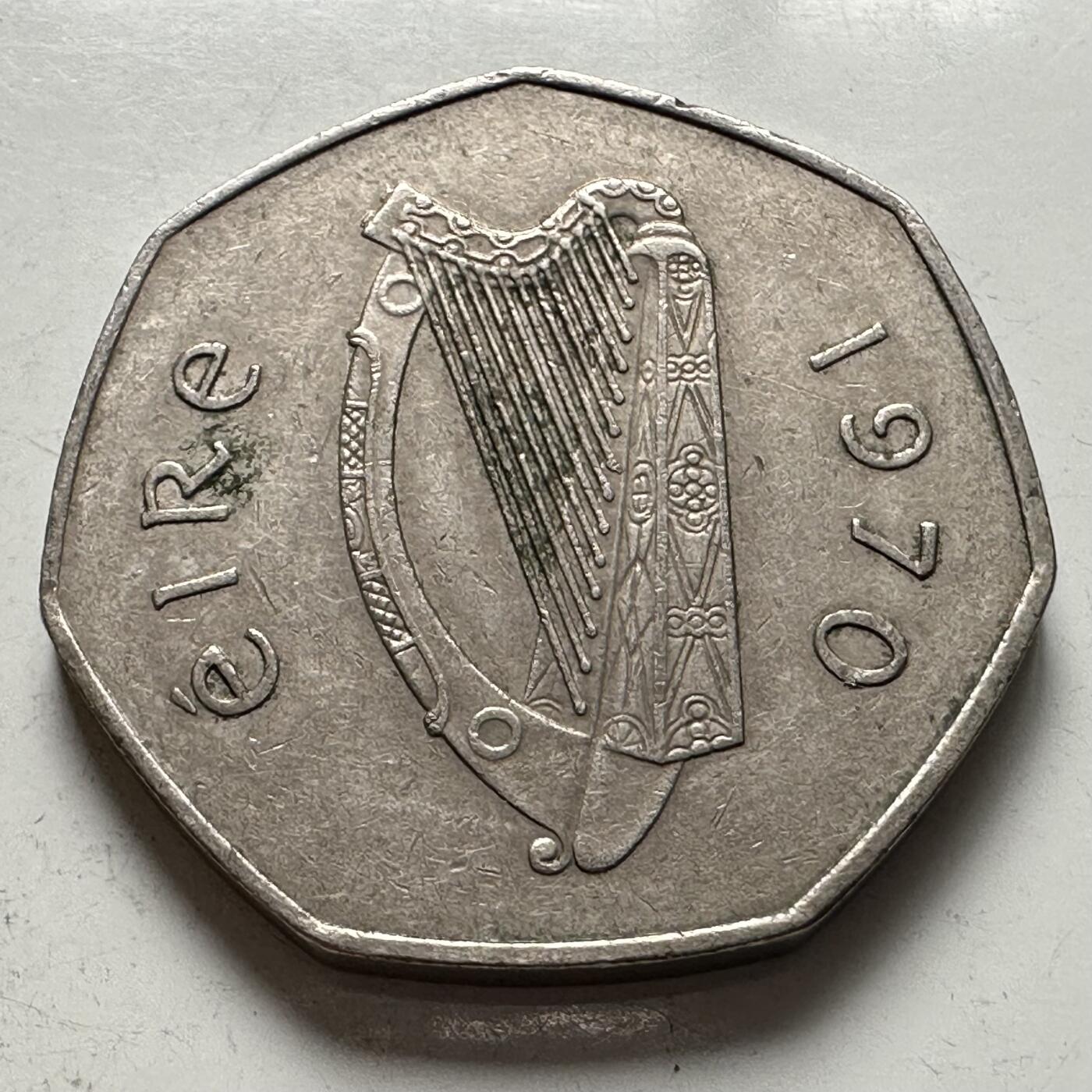 🌹外币初藏🌹🐯2025年第144场  每周二四六晚8️⃣点 接代拍 爱尔兰1970年50便士