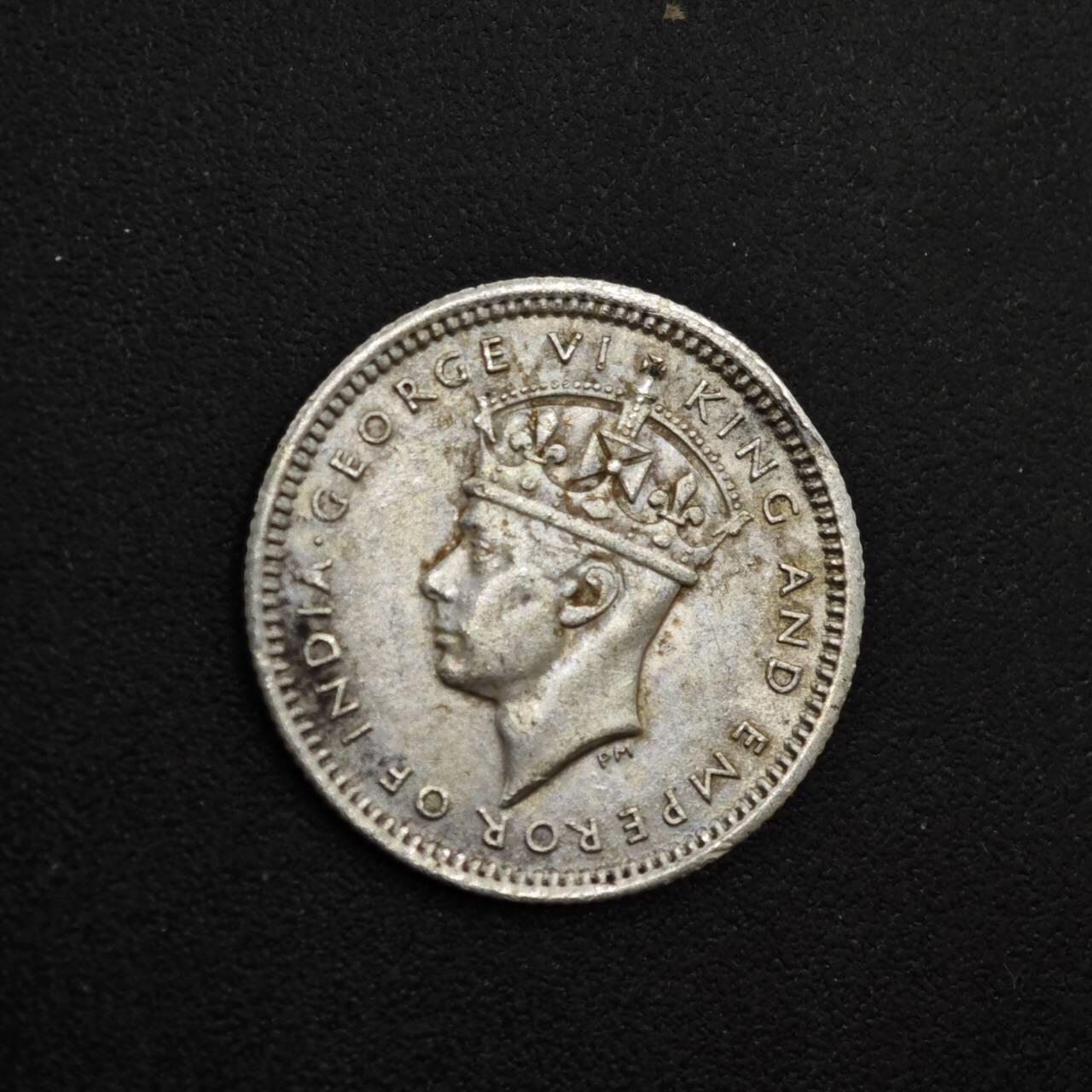 【淘币小摊】实时拍第八百三十六拍   银币套币场   满百包邮可预留二周 每周一统一发货   马来亚1941年乔治六世5分银币