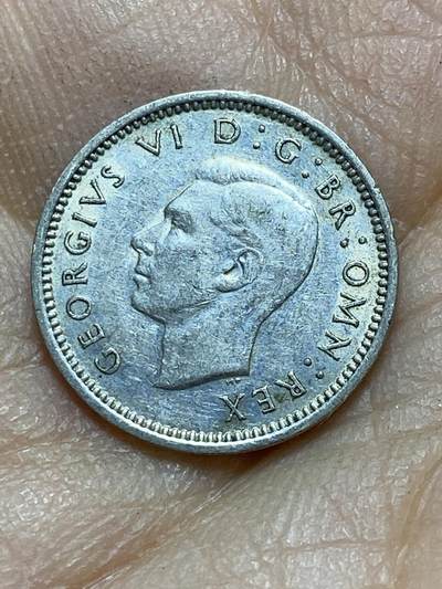 2025年第一百四十二场(总第一百六十八场）高品质英国一线回流散币年末特拍场第二场(免佣金) 英国🇬🇧1940年3便士银币(乔治六世第一版，500银)