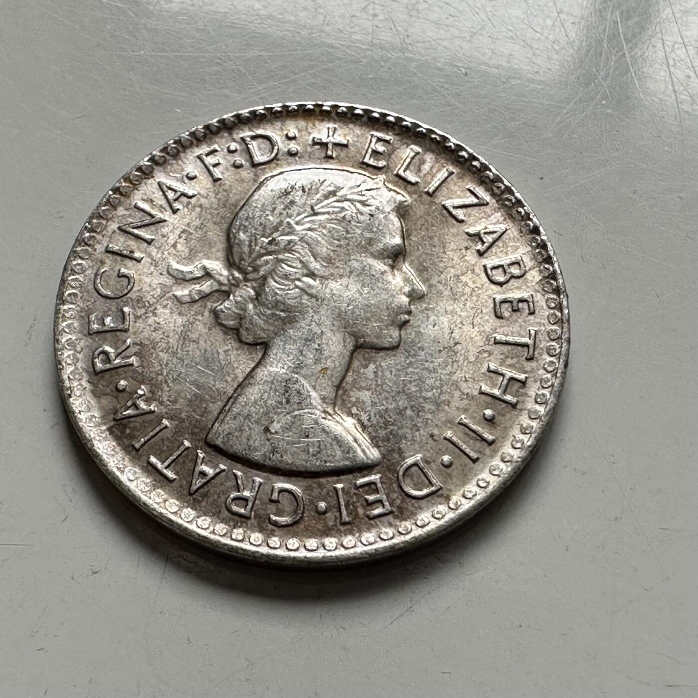 🌹外币初藏🌹🐯2025年第144场  每周二四六晚8️⃣点 接代拍 澳大利亚1963年三便士银币