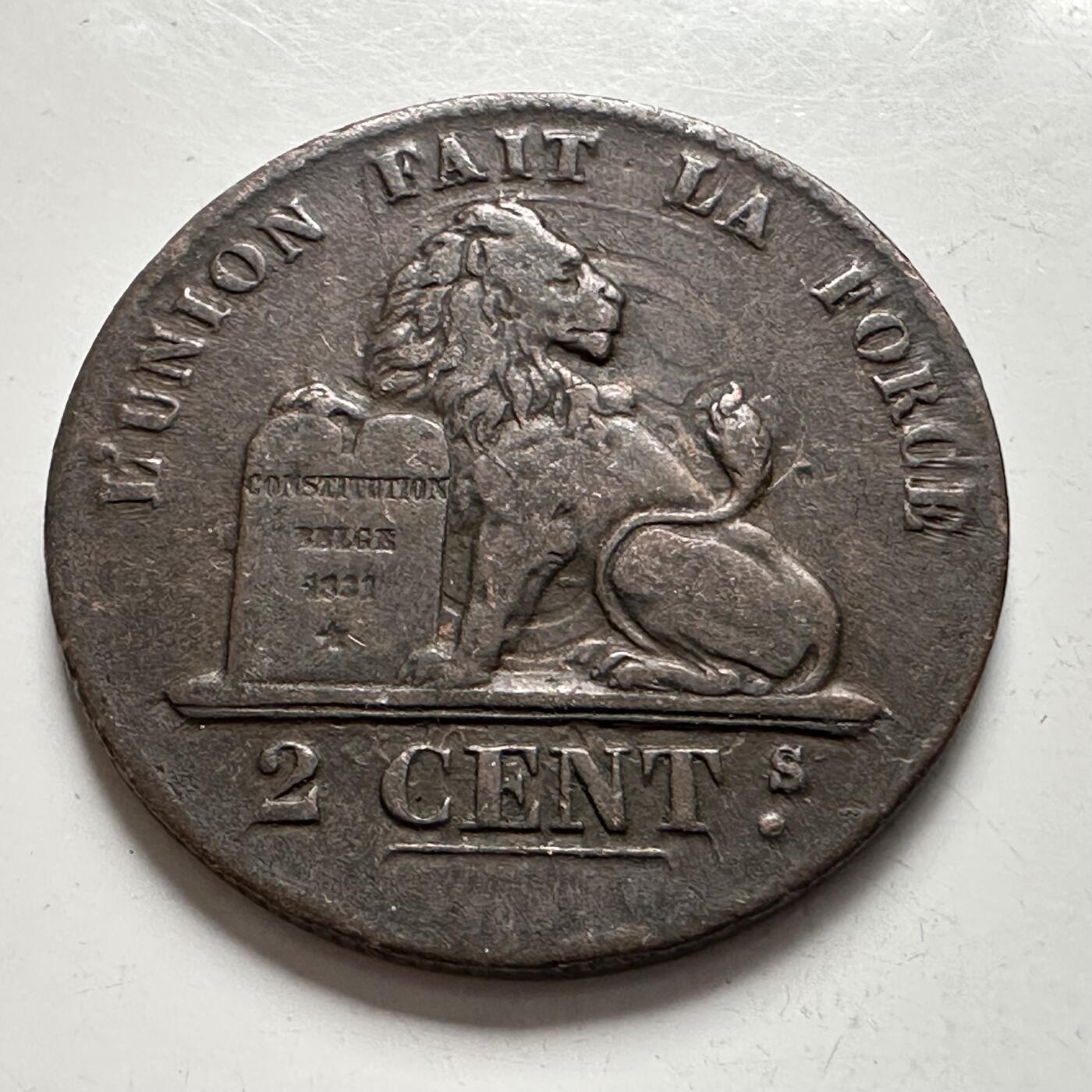 🌹外币初藏🌹🐯2025年第144场  每周二四六晚8️⃣点 接代拍 比利时1842年2分