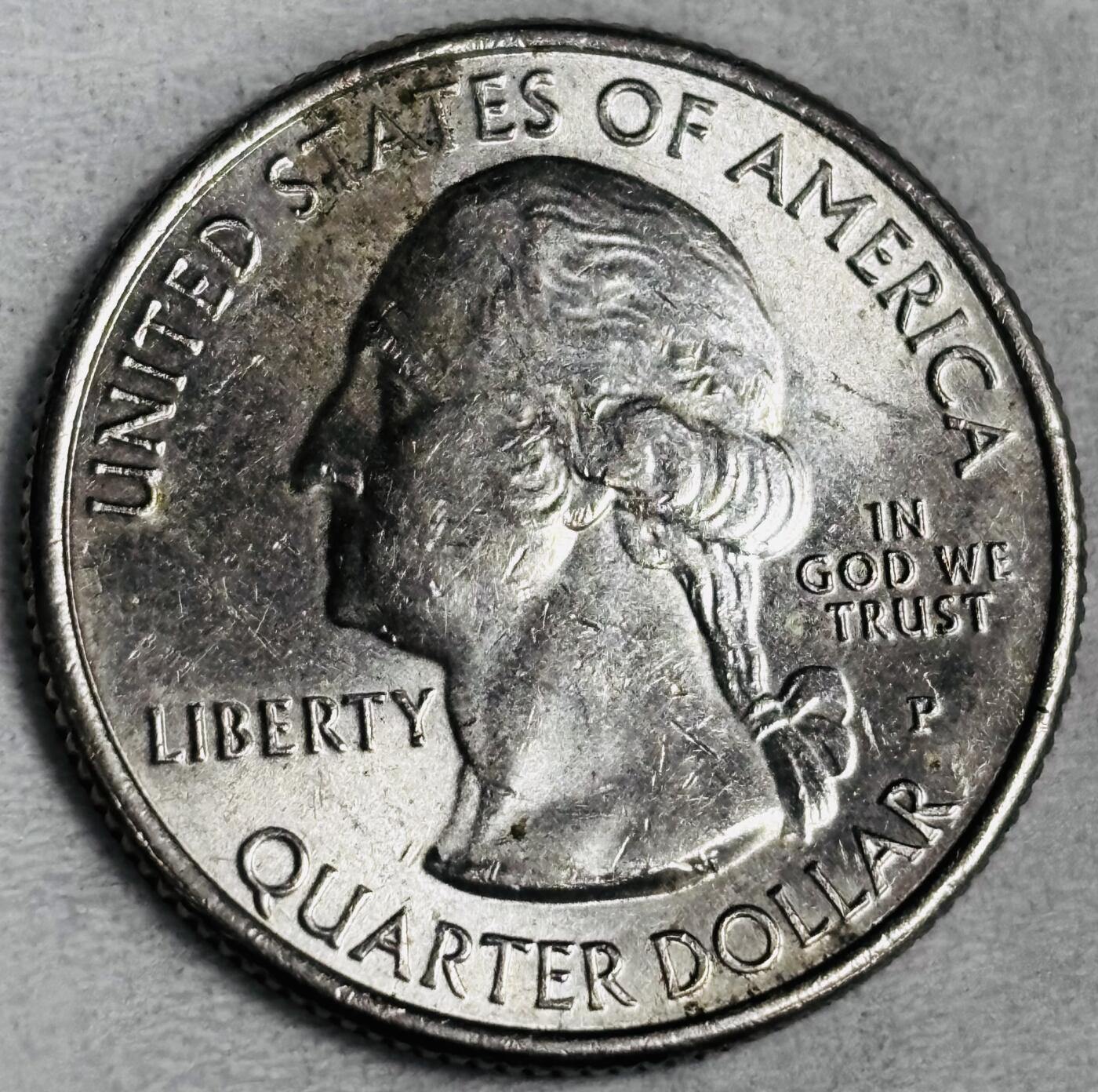 文馨钱币收藏第 286 场，圣诞节专场【 长期接收代拍品低至 0 佣金】 原光 2011 年美国冰川国家公园 25 美分纪念币 P 版