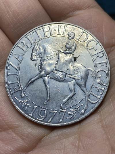 2025年第一百四十五场(总第一百七十一场）高品质英国一线回流散币年末特拍场第二场(免佣金) - 英国🇬🇧1977年25便士(伊丽莎白二世登基25周年银禧纪念币)