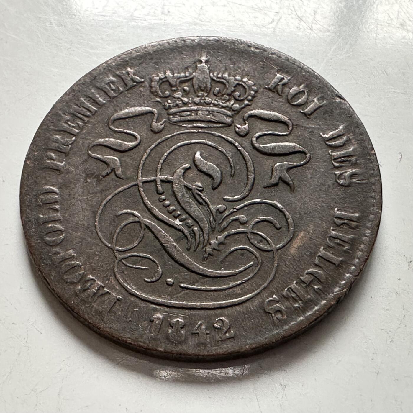 🌹外币初藏🌹🐯2025年第144场  每周二四六晚8️⃣点 接代拍 比利时1842年2分