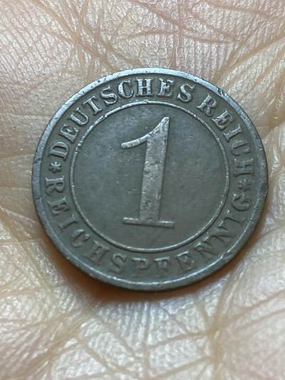 2025年第一百四十五场(总第一百七十一场）高品质英国一线回流散币年末特拍场第二场(免佣金) - 德意志魏玛共和国1925年1芬尼(E标，穆尔登许滕造)