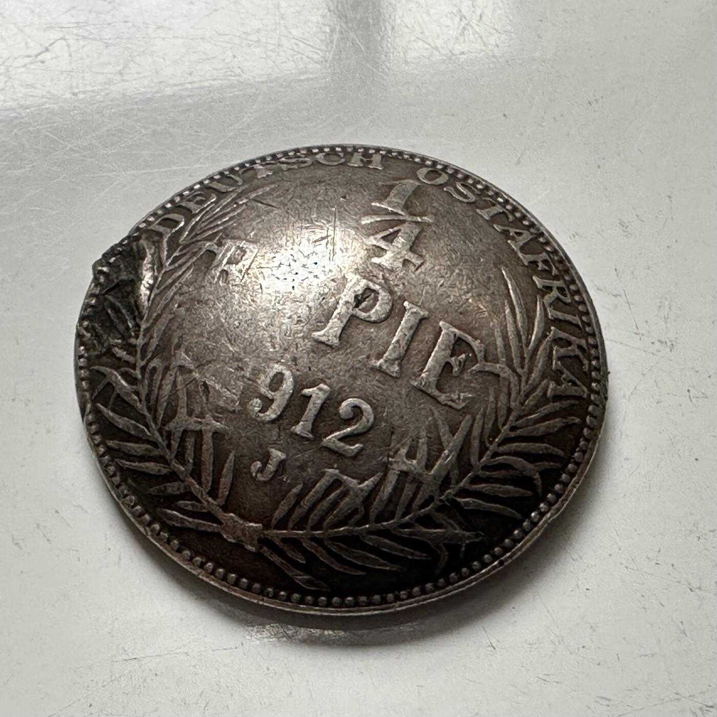 🌹外币初藏🌹🐯2025年第144场  每周二四六晚8️⃣点 接代拍 德属东非1912年 1/4卢比银币 半球形