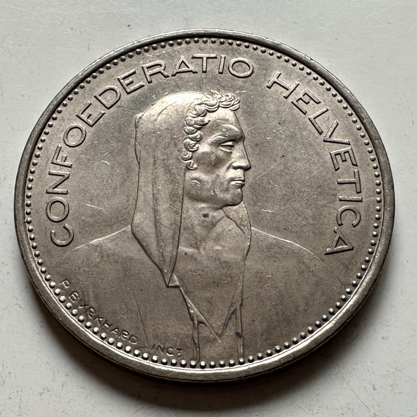 🌹外币初藏🌹🐯2025年第144场  每周二四六晚8️⃣点 接代拍 瑞士1980年5法郎