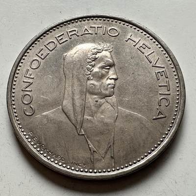 🌹外币初藏🌹🐯2025年第144场  每周二四六晚8️⃣点 接代拍 - 瑞士1980年5法郎