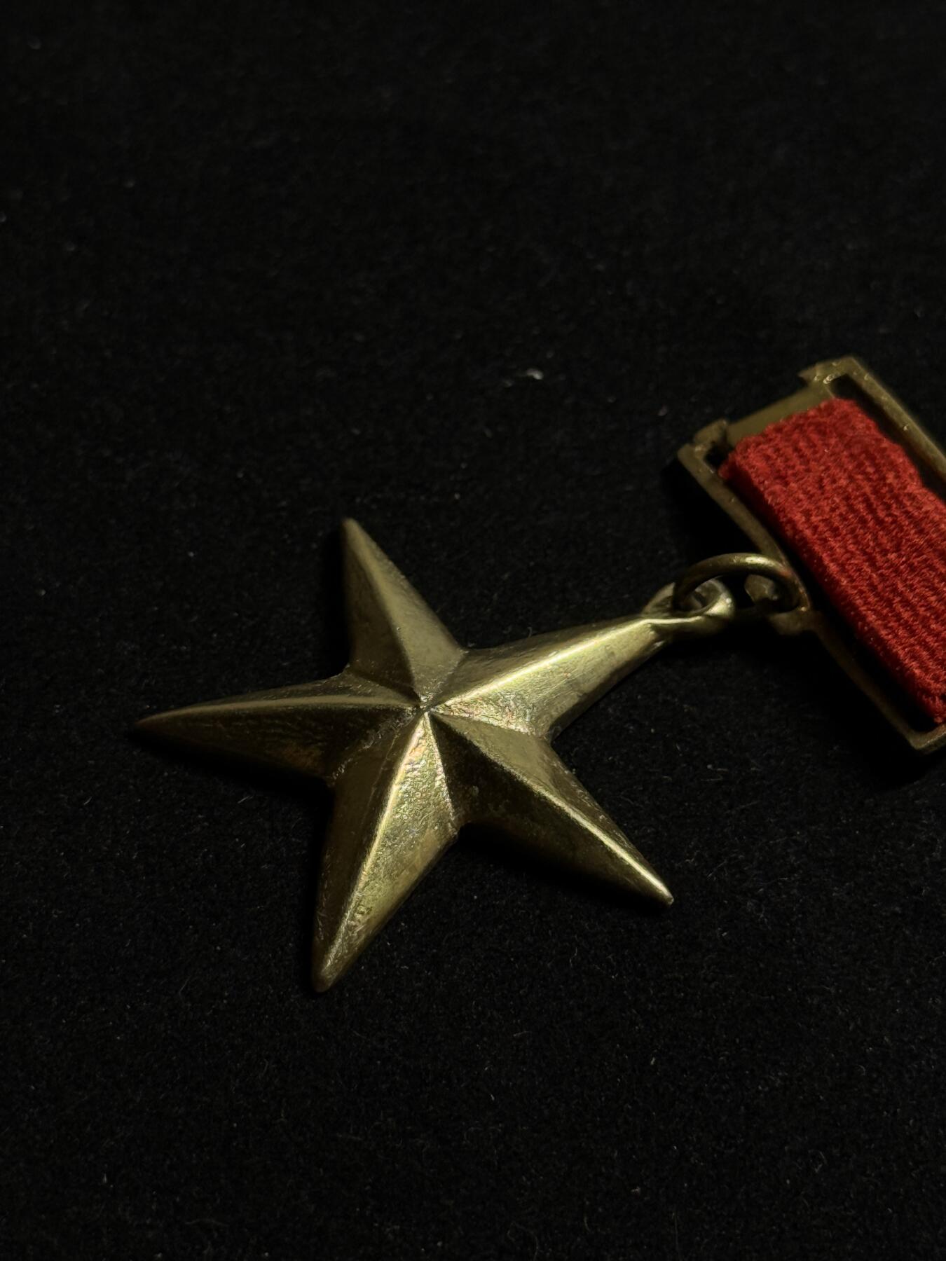 欢庆元旦！戎马世界章牌大赏第109期元旦大拍 越南人民英雄勋章，铜制，T2V1版，工艺比较粗糙